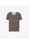  Damskie koszulki Tory Burch Basketweave w kolorze czarnym