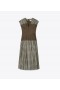  Sukienka damska Tory Burch Silk Claire Mccardell w kolorze brązowo-niebieskim