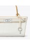  Torebka damska Tory Burch Petite Lee Radziwill Embossed Cat Eye w kolorze białym