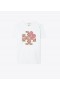  Damskie koszulki z logo Tory Burch Heart w kolorze białym