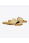 Damskie klapki Tory Burch T Monogram Espadrille Slides Brown