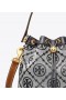  Damskie torebki Tory Burch T Monogram Bucket w kolorze granatowym
