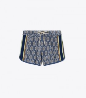  Damskie krótkie spodenki Tory Burch Tech Knit Jacquard Olive