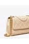  Genți de umăr convertibile Tory Burch Fleming Soft de damă, cremă