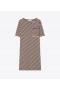  Rochie tricou Tory Burch Pocket Stripe Violet / Crem