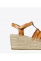  Espadrile Tory Burch Fisherman Wedge pentru damă, bleumarin