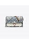 Portofel de damă Tory Burch T Monogram Denim Mini Genți Crossbody Albastru
