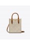  Genți tote pentru femei Tory Burch Mini T Monogram alb