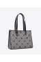  Genți de tote pentru damă Tory Burch Small T Monogram Bleumarin