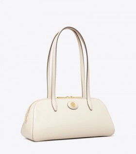  Genți de damă Tory Burch Robinson Spazzolato Wedge, alb