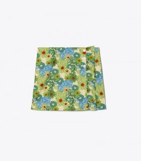  Skort de damă Tory Burch imprimat cu volane Skort alb