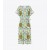  Rochie de damă Tory Burch din bumbac imprimat din mătase Mentă