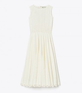  여성용 토리버치 레이스 드레스 화이트