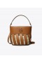  Ženske Tory Burch male Mcgraw pruge rezane torbe crne