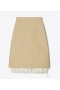  Tory Burch Silk Linne kjolar för kvinnor Beige