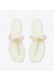  Tory Burch Roxanne Jelly Sandaler för kvinnor Vitguld