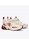  Tory Burch Good Luck Tech Trainer Sneakers för kvinnor Vit/röd