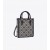  Kvinnors Tory Burch Mini T Monogram Tygpåsar Marinblå