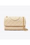  Bolsos de hombro convertibles suaves Fleming de Tory Burch para mujer en color crema