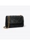  Bolsos de hombro convertibles suaves Fleming pequeños de Tory Burch para mujer en color negro