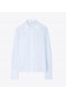  Camisas de popelina de algodón Tory Burch para mujer en color azul