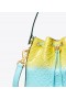  Bolsos tipo cubo teñidos con monograma T de Tory Burch para mujer, color amarillo claro