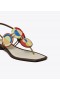 Sandalias Tory Burch Marquetry Disk para mujer en color blanco