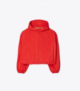  Chaquetas cortas de lona de doble cara de Tory Burch para mujer en color negro