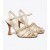  Sandalias de tacón de pescador Tory Burch para mujer en color blanco