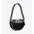  Bolsos mini Fleming Soft Crescent de Tory Burch para mujer, color negro