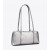  Bolsos tipo cartera Tory Burch pequeños con diseño de malvavisco metálico para mujer en gris