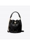  حقيبة نسائية صغيرة من Tory Burch Fleming Soft Bucket باللون الأسود
