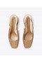  حذاء Tory Burch Georgia Bombé Slingback بكعب عالٍ باللون الأبيض للنساء