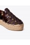  حذاء إسبادريل نسائي Tory Burch Fisherman Platform باللون الأزرق الداكن