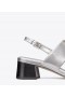  Dámské sandály na podpatku Tory Burch Eleanor Silver