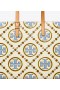  Dámské Tory Burch T Monogram Kontrastní embosované Tote Bags Bílá Modrá