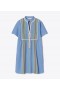  Dámské pruhované mini tuniky Tory Burch modré