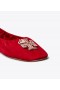 Dámské Tory Burch Heart Ballerina Red