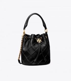  Dámské Tory Burch Small Fleming Soft Bucket Bags Black