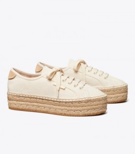  Dámský krém Tory Burch Seaside Oxford Espadriles Cream