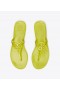 Dame Tory Burch Mini Miller Jelly Thong Sandaler Grøn