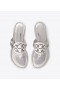 Tory Burch Miller metalliske sandaler til kvinder, sølv