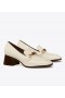  Tory Burch Perrine hæl loafers hvide