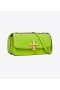  Kvinders Tory Burch Small Eleanor Pebbled rektangulære skuldertasker Sort