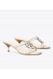  Dame Tory Burch Miller Bombé sandaler med lav hæl, lys creme