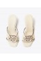  Dame Tory Burch Miller Bombé sandaler med lav hæl, lys creme