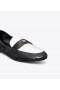  Dame Tory Burch Ballet Loafers Sort Hvid