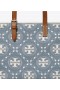  Dame Tory Burch Small T Monogram Denim Tote Bags Blå