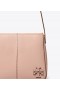  Dames Tory Burch Mcgraw Spazzolato Pickstitch Boxy Schoudertassen Bruin