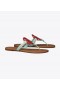  Dames Tory Burch Miller Sandaal, Leren Sandalen Rood